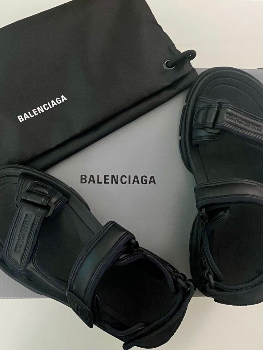 Authentic Brand New Balenciaga Tourist Sandals in Black